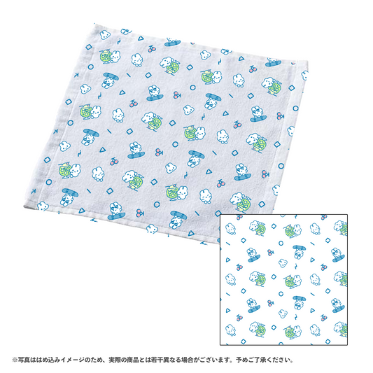 やさうさちゃんの総柄タオルハンカチ