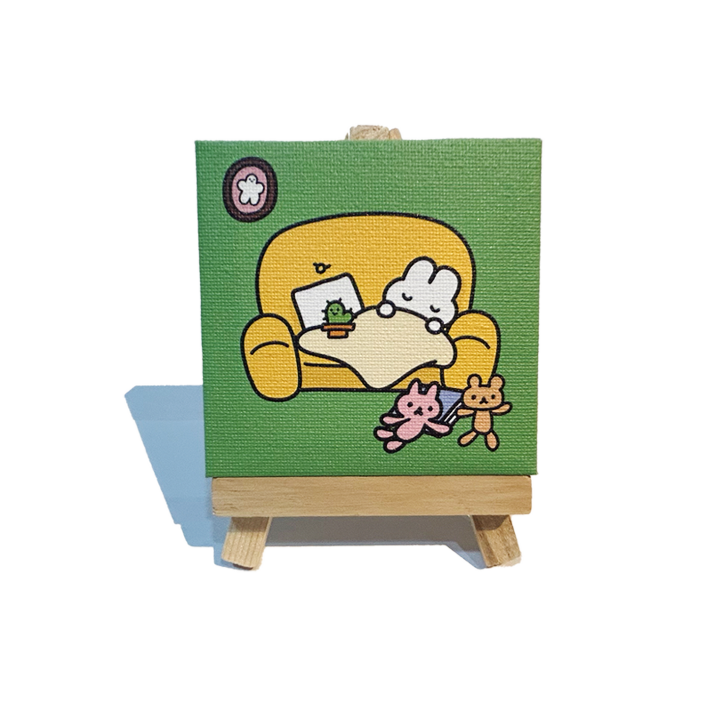 ミニキャンバス(ソファでうたたね)