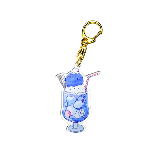 ディープブルークリームソーダアクキー