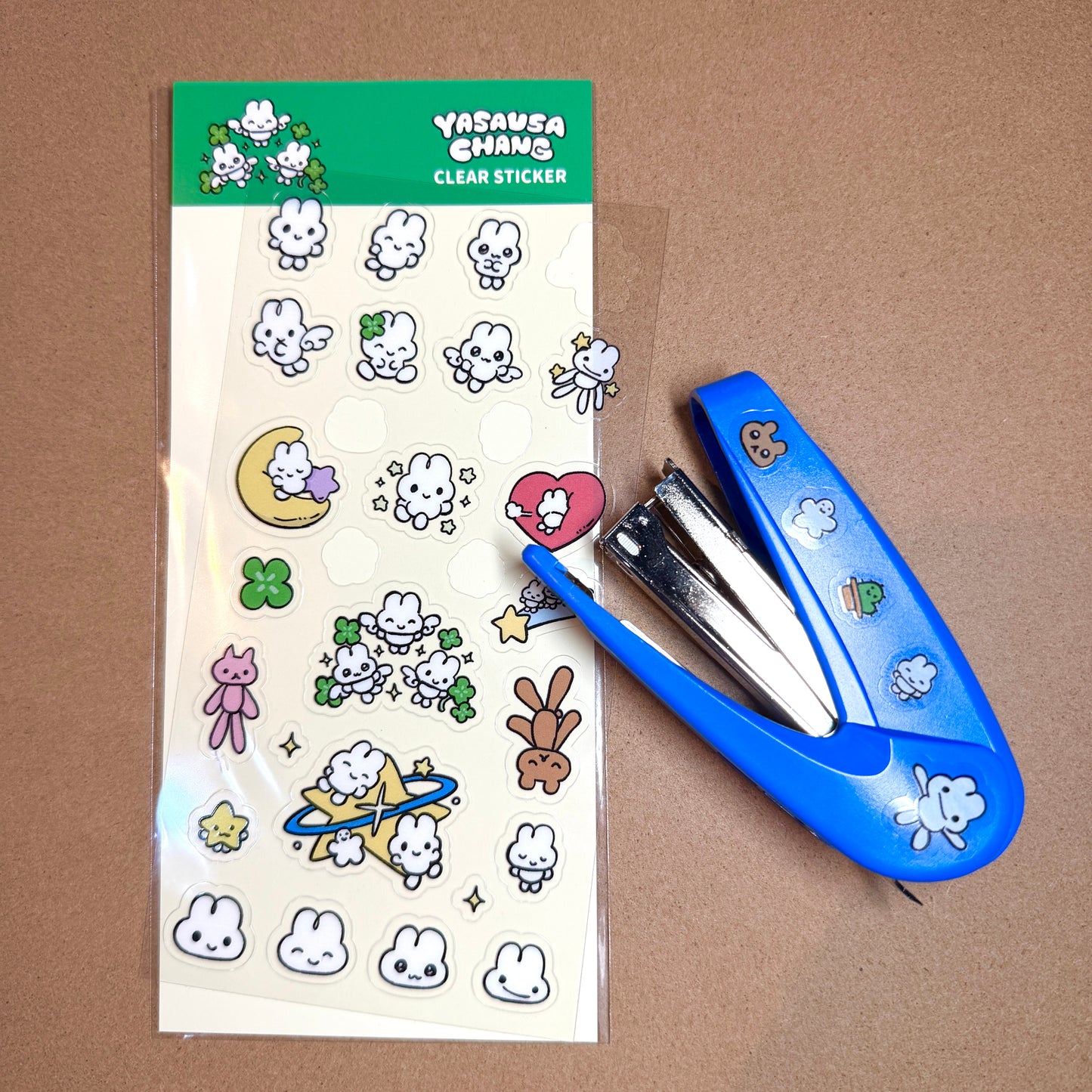 たてながクリアステッカーシート(clover)