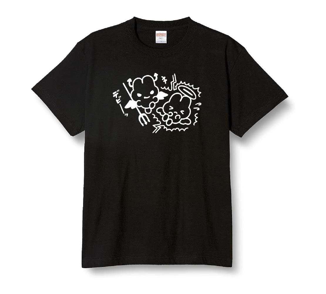 あくまとてんしTシャツ(ブラック)