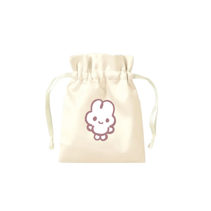 【〆12/5】やさうさちゃんのサテン巾着【受注生産品】