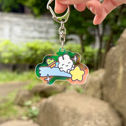 星に乗ったやさうさちゃんアクキー