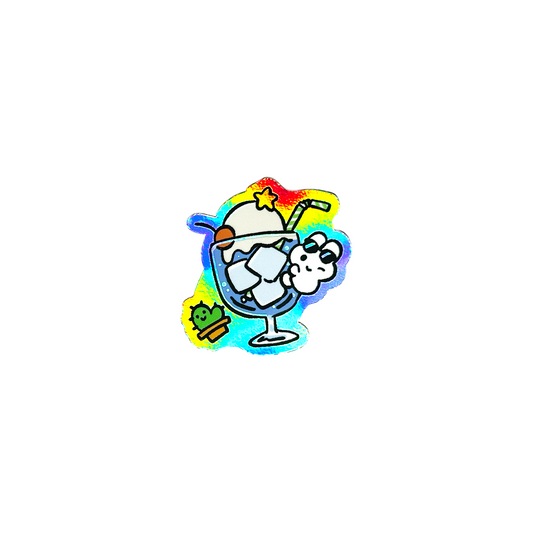 サングラスクリームソーダステッカー