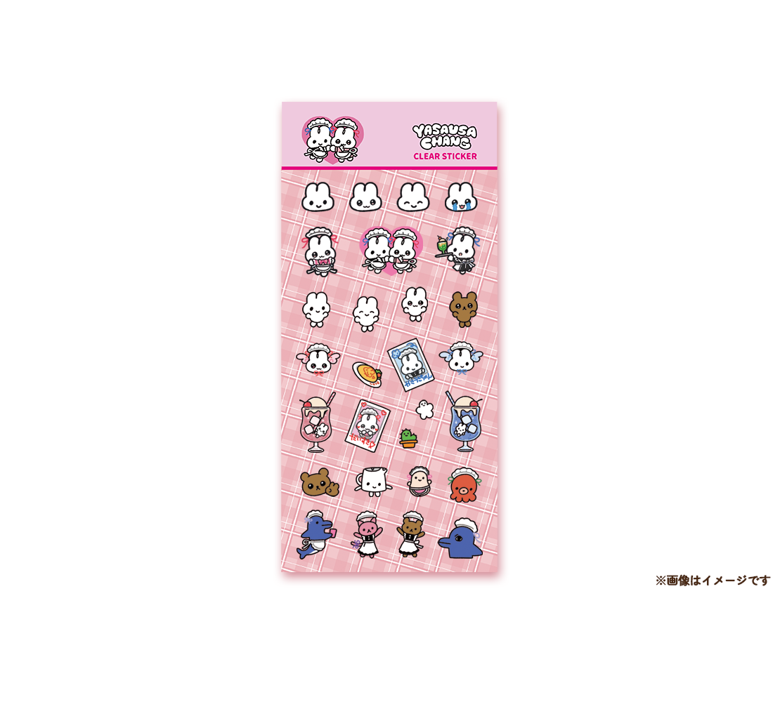 たてながクリアステッカーシート（メイド喫茶）