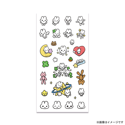 たてながクリアステッカーシート（clover）