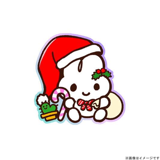 やさうサンタステッカー(おすわり)
