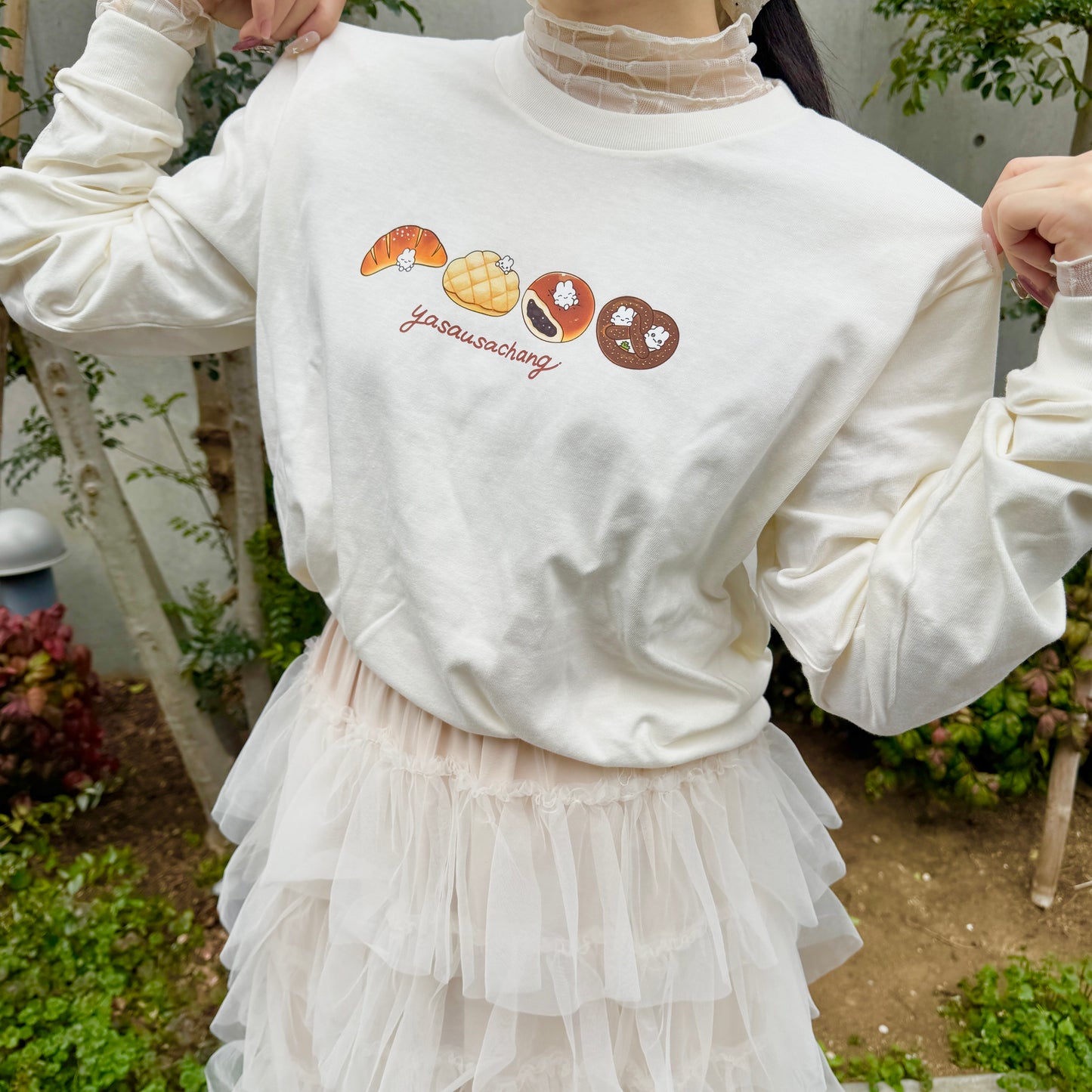 やさうさちゃんのパンやさんロンT