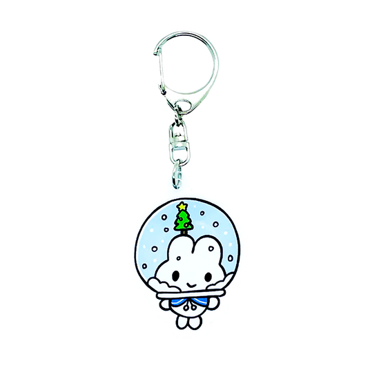 スノードームアクリルキーホルダー